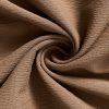Women's Elegant Skirt, Plus Size Solid Button Decor Elastic High Rise Ruffle Hem Swing Maxi Skirt