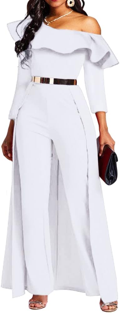 Patchwork Overlay Embellished Plain Women's Jumpsuit High-Waist Woman Romper
