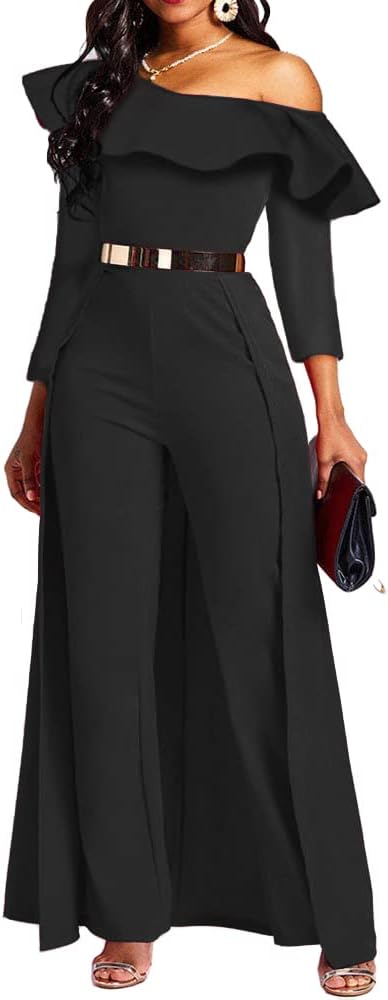 Patchwork Overlay Embellished Plain Women's Jumpsuit High-Waist Woman Romper
