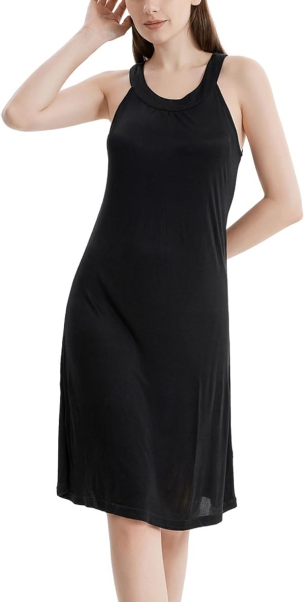 Mulberry Silk Nightgown Women’s Elegant Halter Neck Nightdress Sleeveless Sleepwear Tank Pajamas Dress Night Shirt