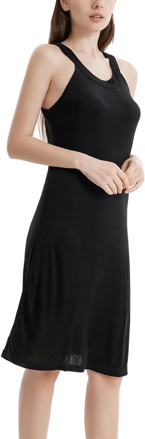Mulberry Silk Nightgown Women’s Elegant Halter Neck Nightdress Sleeveless Sleepwear Tank Pajamas Dress Night Shirt