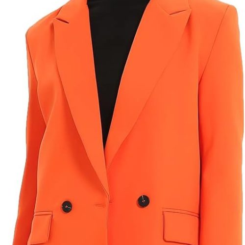 Women's Casual Long Sleeve Lapel Oversized Button Work Office Blazer Suit Jacket