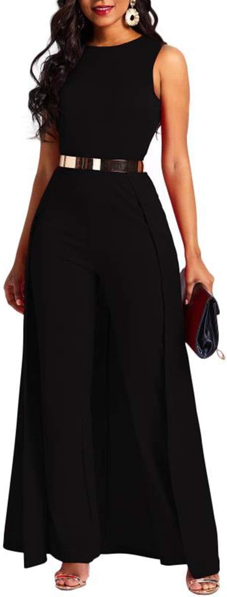 Patchwork Overlay Embellished Plain Women's Jumpsuit High-Waist Woman Romper