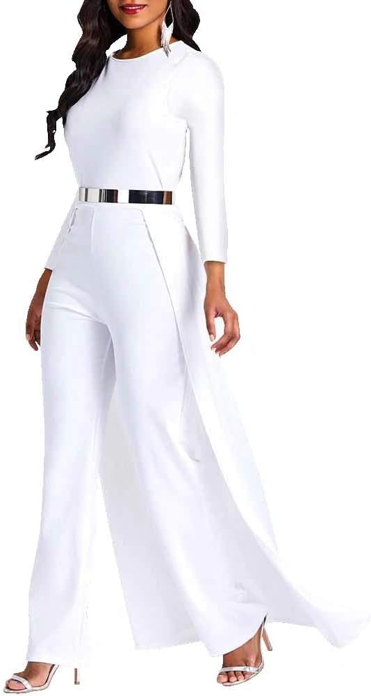 Patchwork Overlay Embellished Plain Women's Jumpsuit High-Waist Woman Romper