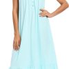Cotton Nightgown for Women Sleeveless Loungewear Comfy Soft Sleepwear Long Sleepdress Loose Full Length Nightdress