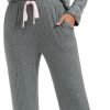 Womens Pajama Sets Soft Comfy Button Down Knitted Long Sleeve Sleepwear Pjs Lounge Sets Nightwear