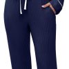 Womens Pajama Sets Soft Comfy Button Down Knitted Long Sleeve Sleepwear Pjs Lounge Sets Nightwear