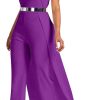 Patchwork Overlay Embellished Plain Women's Jumpsuit High-Waist Woman Romper