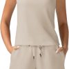 Women's Summer 2 Piece Outfits Mock Neck Tank Top High Waisted Shorts Lounge Sets 2024 Fashion Tracksuit