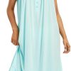 Cotton Nightgown for Women Sleeveless Loungewear Comfy Soft Sleepwear Long Sleepdress Loose Full Length Nightdress