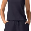 Women's Summer 2 Piece Outfits Mock Neck Tank Top High Waisted Shorts Lounge Sets 2024 Fashion Tracksuit