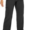 Womens Hiking Pants Quick Dry UPF 50 Travel Golf Pants Lightweight Camping Work Cargo Pants Zipper Pockets