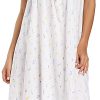 Cotton Nightgown for Women Sleeveless Loungewear Comfy Soft Sleepwear Long Sleepdress Loose Full Length Nightdress