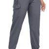 Women's Hiking Cargo Capri Pants Lightweight Quick Dry Joggers Outdoor Casual Travel Capris with Zipper Pockets
