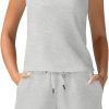 Women's Summer 2 Piece Outfits Mock Neck Tank Top High Waisted Shorts Lounge Sets 2024 Fashion Tracksuit