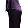 Women's Satin Pajamas Set Long Sleeve Button Down Shirt With Long Pant Sleepwear