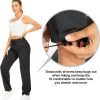 Womens Hiking Pants Quick Dry UPF 50 Travel Golf Pants Lightweight Camping Work Cargo Pants Zipper Pockets