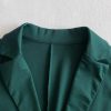 Womens Two Piece Blazer Outfits Long Sleeve Slim Fit Jacket with Long Pants Suit Set for Work