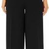 Wide Leg Stretchy Pants for Women Business Casual Pants Dress Pants with Pockets Self Tie Belted