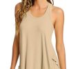 Pajamas Set for Women Viscose Made from Bamboo - Ribbed Racerback Tank Top Soft Sleepwear Pjs Shorts Nightwear Loungewear