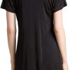 Women's Silk Nightgown Short Sleeve Pure Mulberry Silk Sleepshirt Scoop Neck Nightshirt Sleepwear