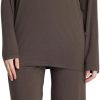 Loungewear Set pajamas Womens sleepwear Bamboo Viscose Long Sleeve t shirt Long Pants Super Soft Novelty Pjs Set