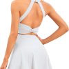 Womens Tennis Dress with Built in Shorts and Bra Workout Dress Golf Athletic Dress for Women