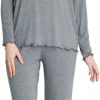 Loungewear Set pajamas Womens sleepwear Bamboo Viscose Long Sleeve t shirt Long Pants Super Soft Novelty Pjs Set