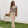 Sets for Women Spring Outfits for Women 2024 Travel Wide Leg Pant Summer Two Piece Sets Lounge Matching Sets