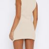 Women 2 Piece Sweater Skirts Outfits Set Tie Front Sleeveless Cami Tanks Slim Fit Bodycon Mini Skirt Sexy Dress Set