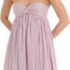 Women Graduation Dress Spaghetti Straps Sleeveless Short Dresses Y2k Low Cut Bodycon Going Out A-Line Mini Dress