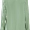 Womens Bamboo Viscose Sleep Shirt Long Sleeve Button Down Nightgowns Boyfriend Nightshirt S-XXL