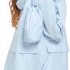 Women's Lightweight Raincoat Waterproof Packable Outdoor Windproof Hooded Active Rain Jacket S-XXL