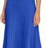 Women's 2024 Summer Maxi Dresses Tie Spaghetti Strap Square Neck Ribbed Knit Dress