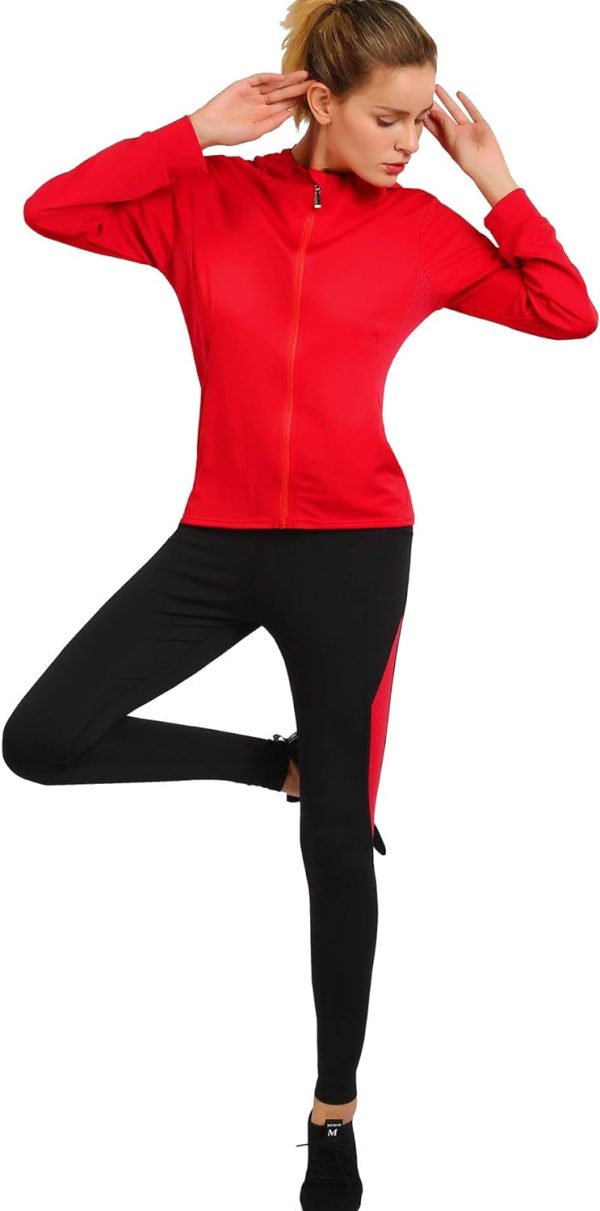 Active Wear Sets for Women -Workout Clothes Gym Wear TracksuitsYoga Jogging Track Outfit Legging Jacket 2 Pieces Set