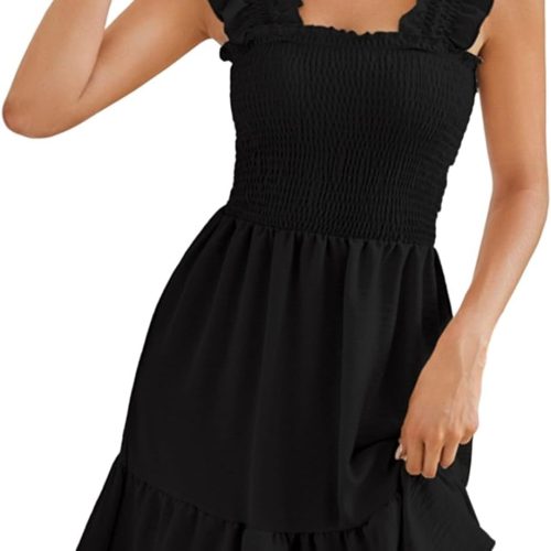 Sun Dresses for Women 2024 Cute Summer Beach Dresses Casual Vacation Outfits Coverup Dress