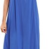 Women's Nightgown Sleeveless Sleepwear Wide Strap Sleep Shirt Pleated Scoopneck Nightshirt