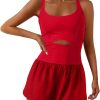Womens Onesie Workout Rompers One Piece Exercise Jumpsuits Athletic Outfits Gym Yoga Clothes