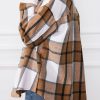 Trendy Queen Womens Flannel Shacket Jacket Casual Plaid Button Down Long Sleeve Shirt Fall Clothes Outfits