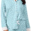 Button Down Pajamas Sets Women Two-Piece Satin Silk Pjs Sets Loungewear Long Sleeve Sleepwear Shorts Nightwear Sets