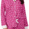 Button Down Pajamas Sets Women Two-Piece Satin Silk Pjs Sets Loungewear Long Sleeve Sleepwear Shorts Nightwear Sets
