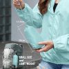 Rain Jacket Women Lightweight Waterproof Windbreaker Jacket Hooded Packable Rain Coats for Women Outdoor Raincoat