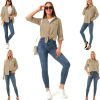 Women's Quick Dry Sun UV Protection Convertible Long Sleeve Shirts for Hiking Camping Fishing Sailing