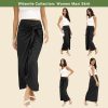 Women’s Maxi Skirt High Waist Wrap Pencil Long Skirts for Women Slim Boho Draped Front Bodycon Dresses