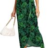 Women’s Maxi Skirt High Waist Wrap Pencil Long Skirts for Women Slim Boho Draped Front Bodycon Dresses