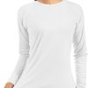 Women's Long Sleeve UPF 50+ UV Sun Protection Shirts Rash Guard Swim T-Shirt/Hoodie Quick Dry for Outdoor Hiking
