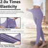High Waisted Yoga Pants with Pockets, Tummy Control Workout Athletic Yoga Leggings for Women